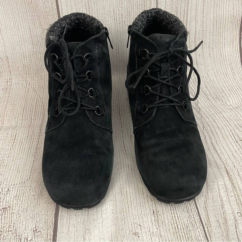 PROPET Women's Delaney Black Suede Ankle Boots Water Resistant In Box Size 10 - Picture 9 of 11